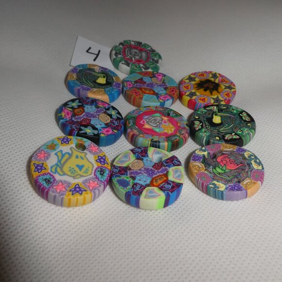 Hold For Beadgleaner FIMO Clay Pendants Assorted Designs Pack of 100 - Picture 10 of 10